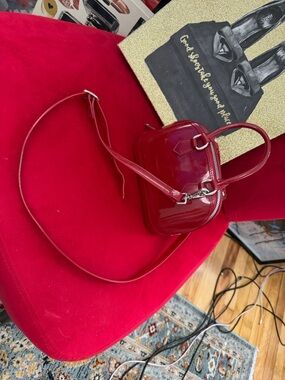 Betsey Johnson Red Patent Mini Crossbody Bag